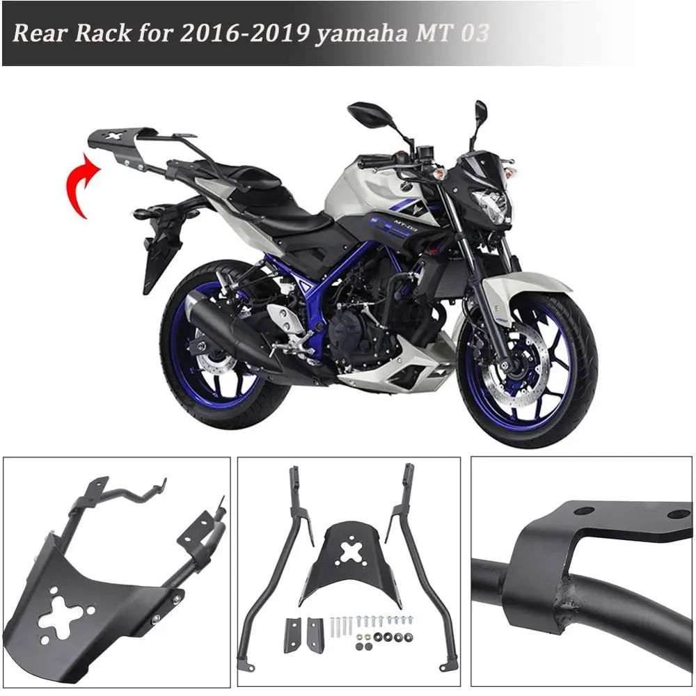 Верхняя задняя багажная стойка для Yamaha MT03 поддержка крыла MT25 2019 2018 2017 аксессуары