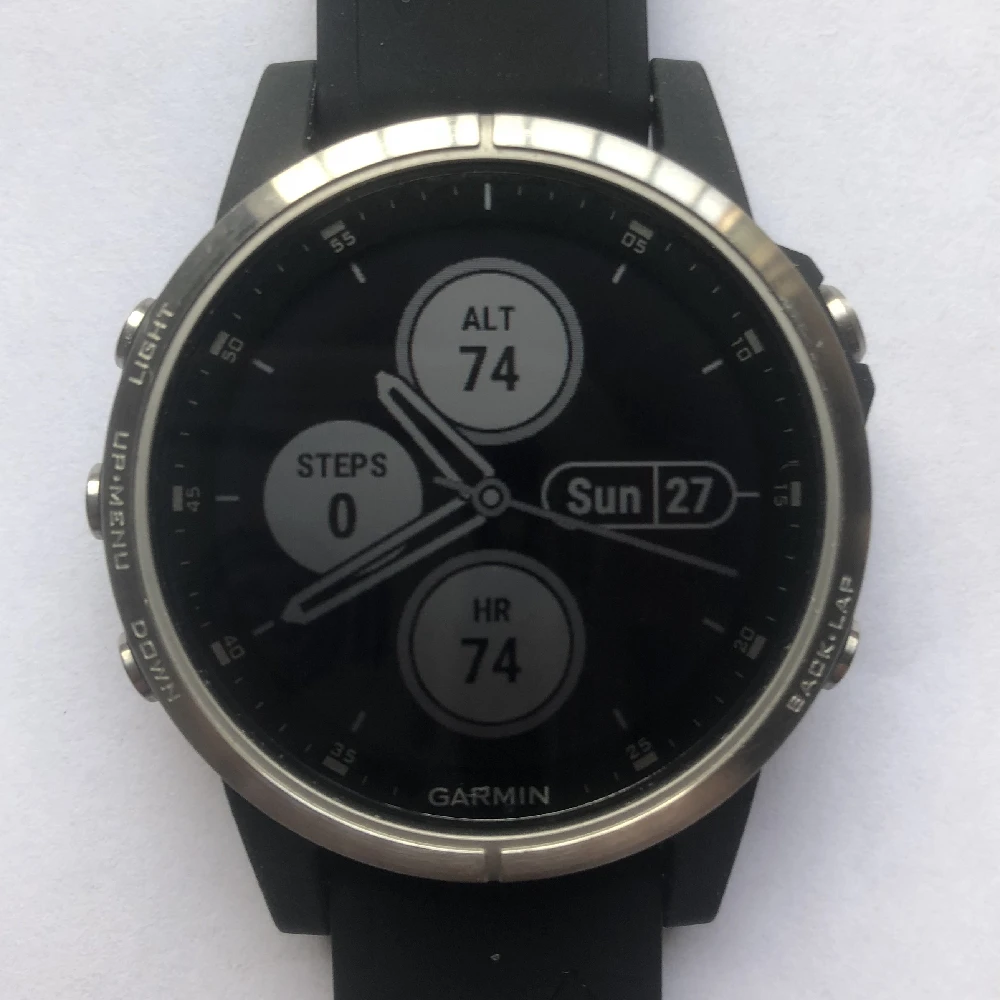 Original Garmin Fenix5s Plus computer watch Used 90% New GPS Second-hand Support English Portuguese Spanish Cheap Free shipping