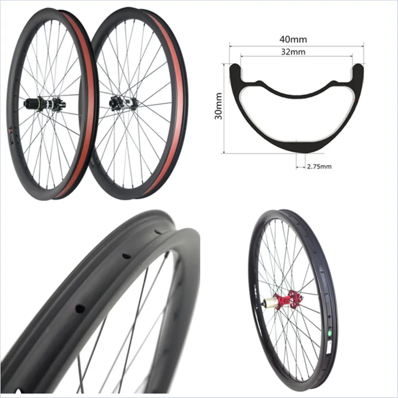 40 мм Широкие велосипедные колеса диски горный велосипед MTB AM DH EN Горный Carbon Rim 650B