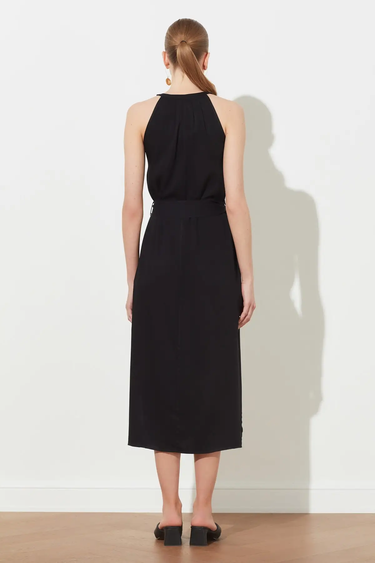 

Black Belted Shirt Dress