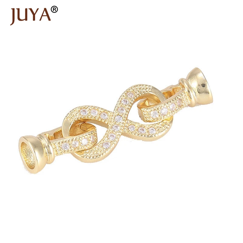 gold Фурнитура для бижутерии,фурнитура для украшений,застежка,жемчуг фермуар,застежки для бижутерии,застежки для браслетов,застежка для бус,высокое качество,Металл- медь,блестящий цирконий,цвет может держаться долго - Цвет: gold