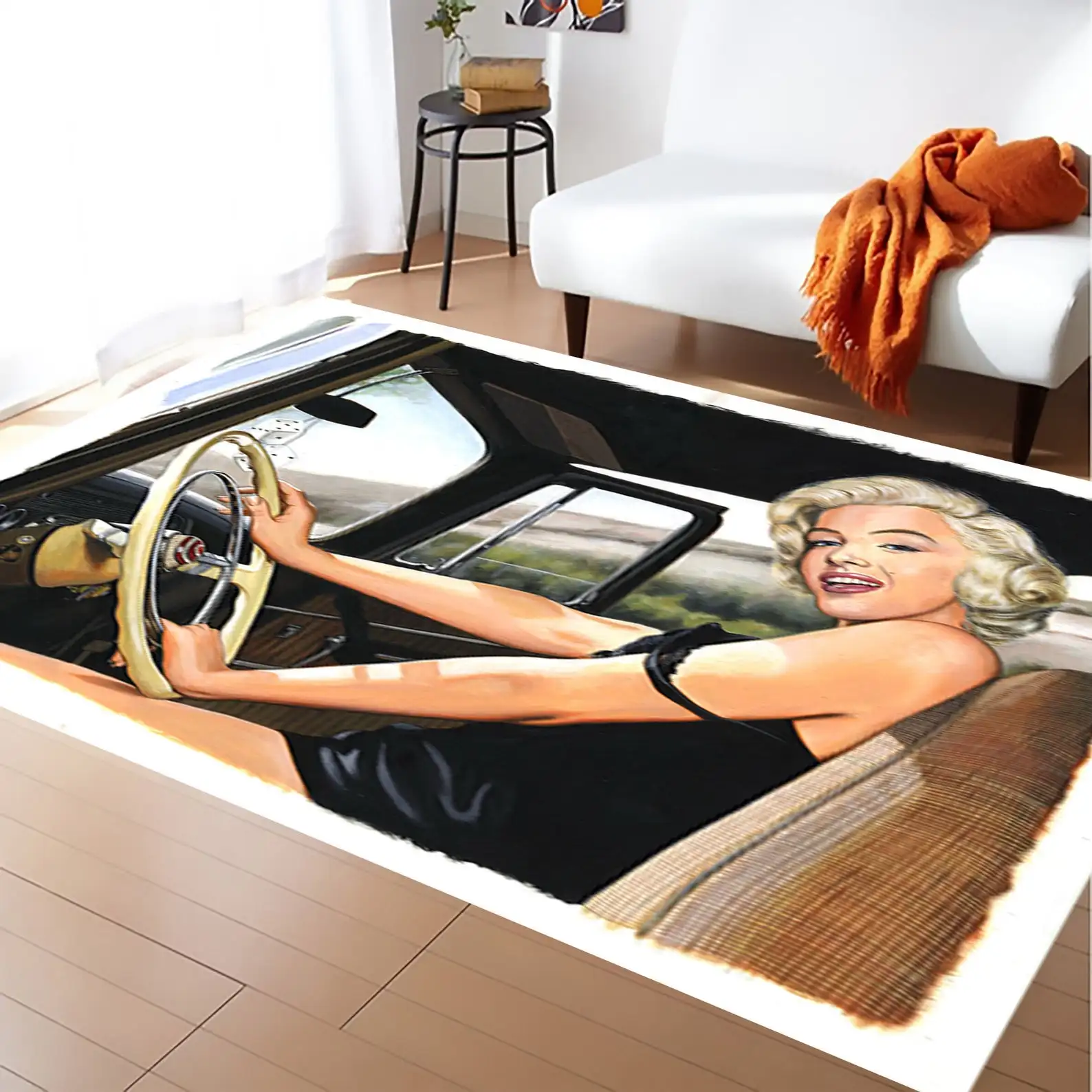 

Marilyn Monroe Carpets, Fan Carpet, Non-Slip Floor Carpet, Trend Rugs, modern Rug Home Decor,Home Textile, Teen Room Rugs, sm188