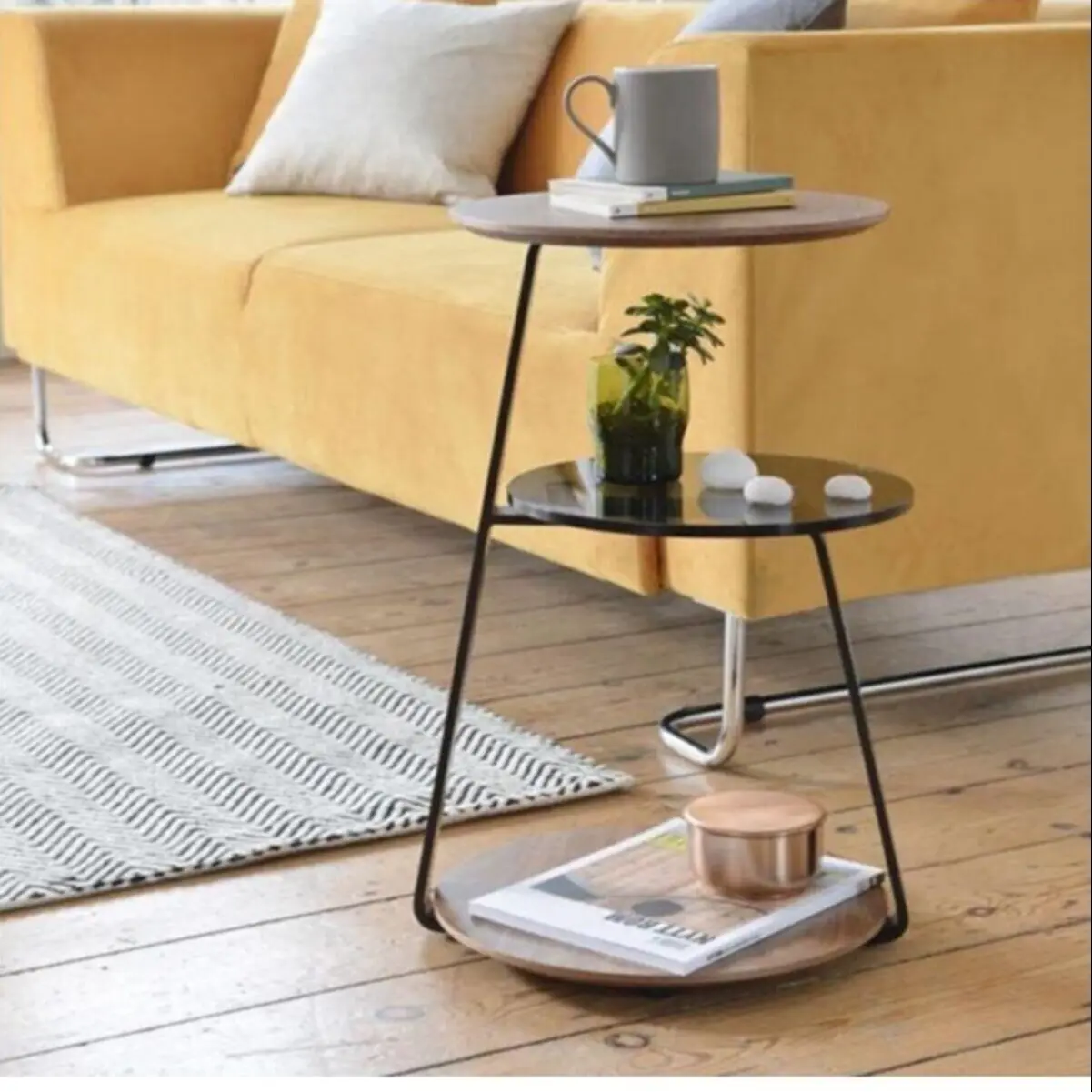 

Three Storey New Desing Coffee Table Modern Scandinavian Style 2022 Metal Leg De-Mounted Side Table Tea Service Special Modern U
