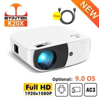 byintek k20x full hd native 19201080p smart android wifi led video lcd home theater projector for smartphone 3d 4k cinema