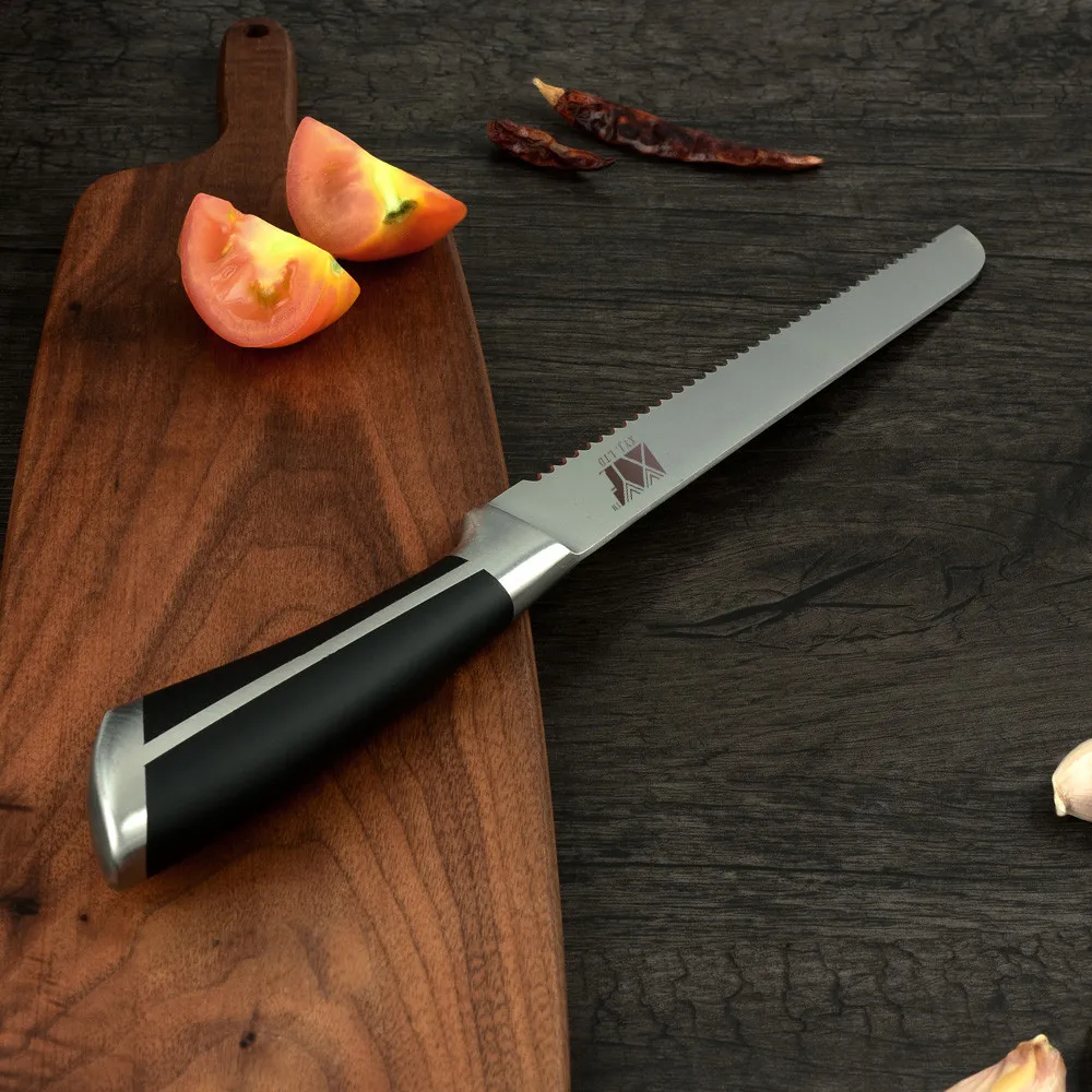 Набор кухонных ножей из нержавеющей стали комплект 6 предметов с ручкой Помпона