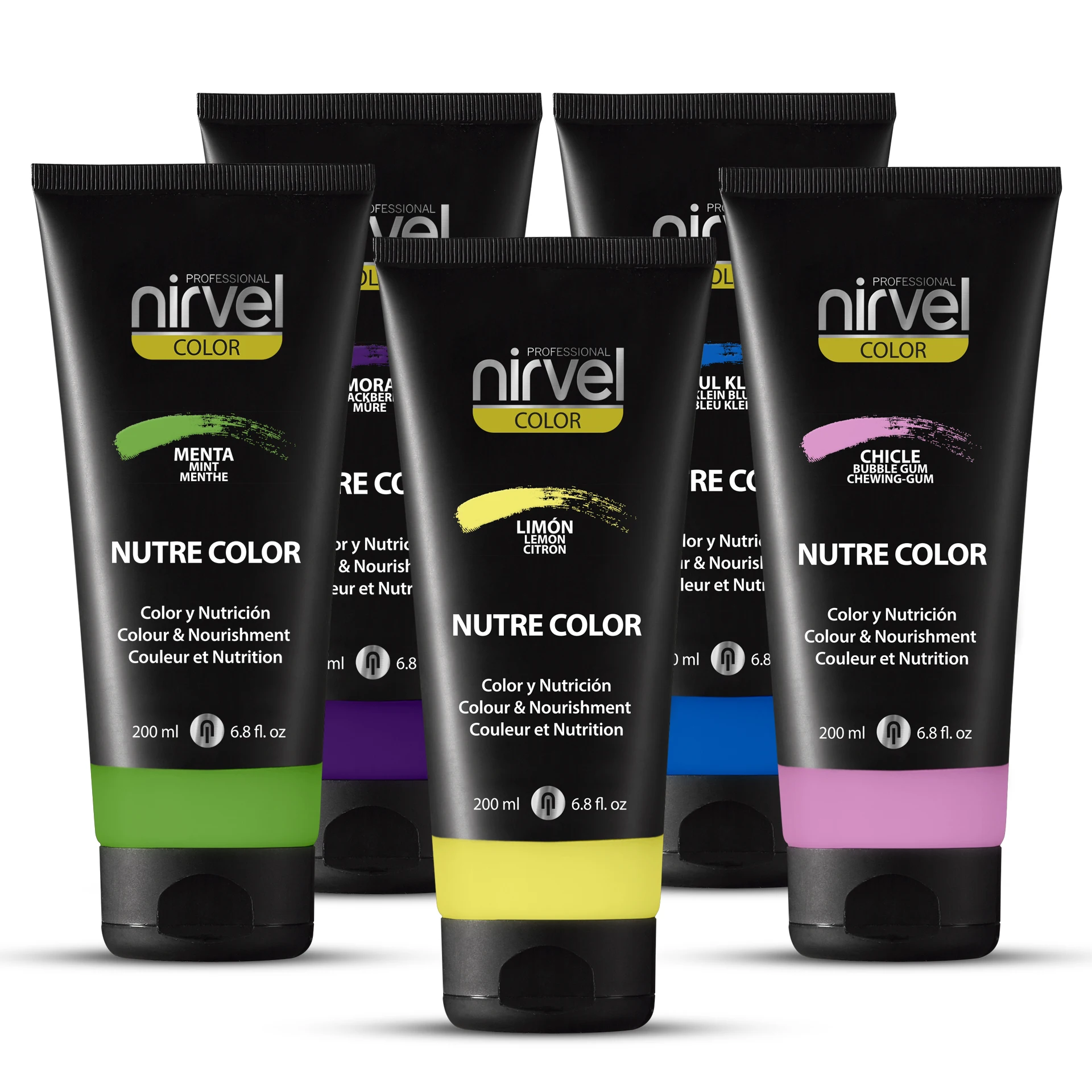 Маска для окрашивания волос Nirvel Nutre Color 200 мл отдельные и упаковка из 3 шт.