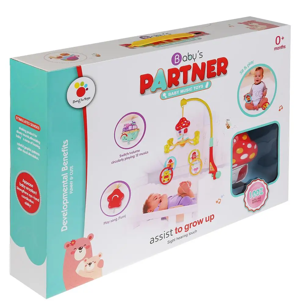 Мобиль на кроватку Карусель музыкальная &quotГриб&quot 12 мелодий в