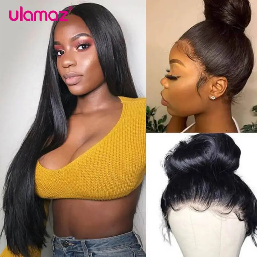 360 Lace Frontal Wig Human Hair Lace Frontal Wigs For Black Women Brazilian Remy Straight Lace Front Human Hair Wigs 360 Wig