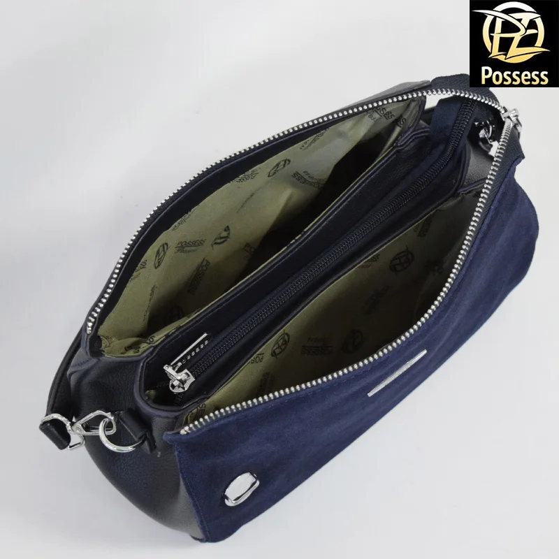 Женская сумка лицевая сторона натуральная замша POSSESS BRAND |