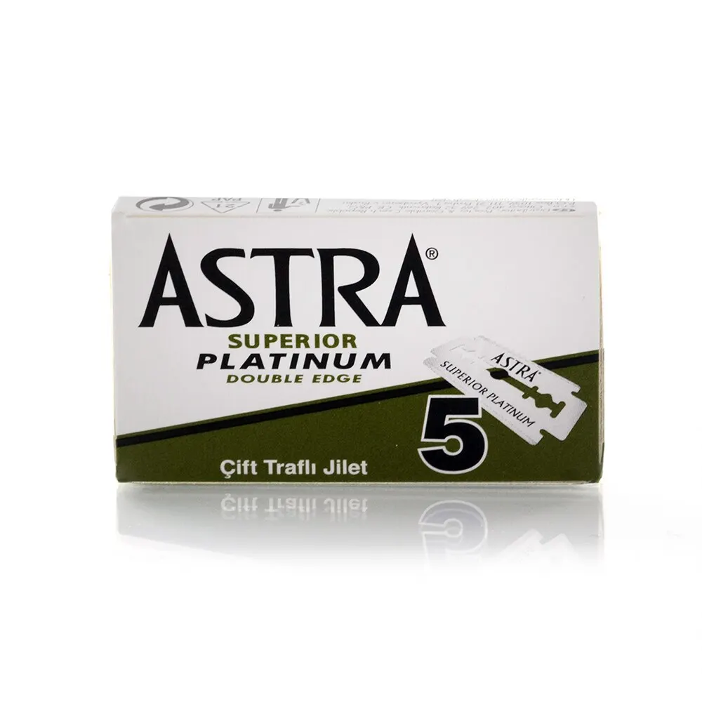Кассеты для бритья Astra Platinum с двойными лезвиями из нержавеющей стали