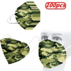 Маска ffp2mask камуфляжная для взрослых, 5 слоев, 10-100 шт.