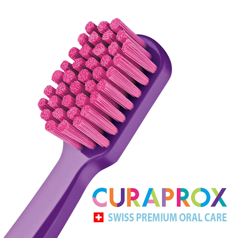 Curaprox Ultra Soft Toothbrush Childrens & Adults with Small Mouths Brush Better Cleaning Feeling Super Colours %100 Original