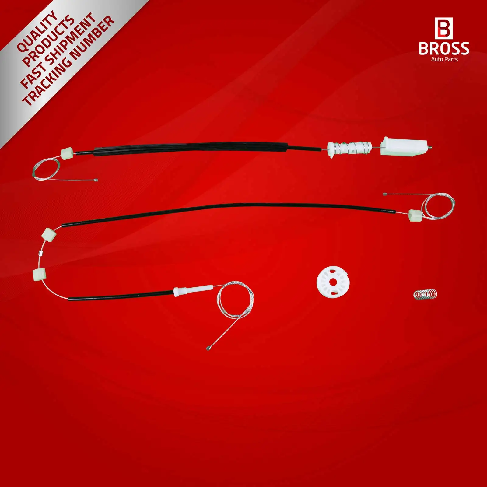 BWR973 Window Regulator Repair Kit Rear Right Door for CLS W219 2004-2010