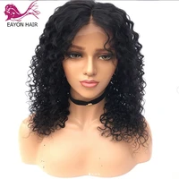 eayon 13x6 hd lace frontal wig short curly lace front human hair wigs bob with baby hair for women pre plucked brazilian remy