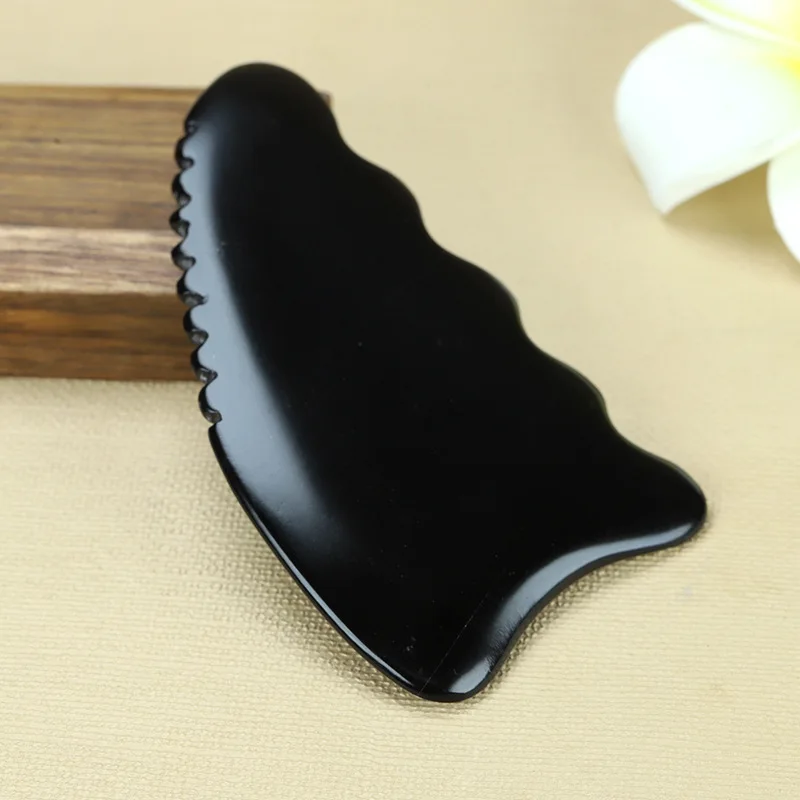 Natural Aura Stone Chinese Gua Sha Tool BianStone Scraping GuaSha Massager For Face Lift SPA Slimming Massage Sculpts Body