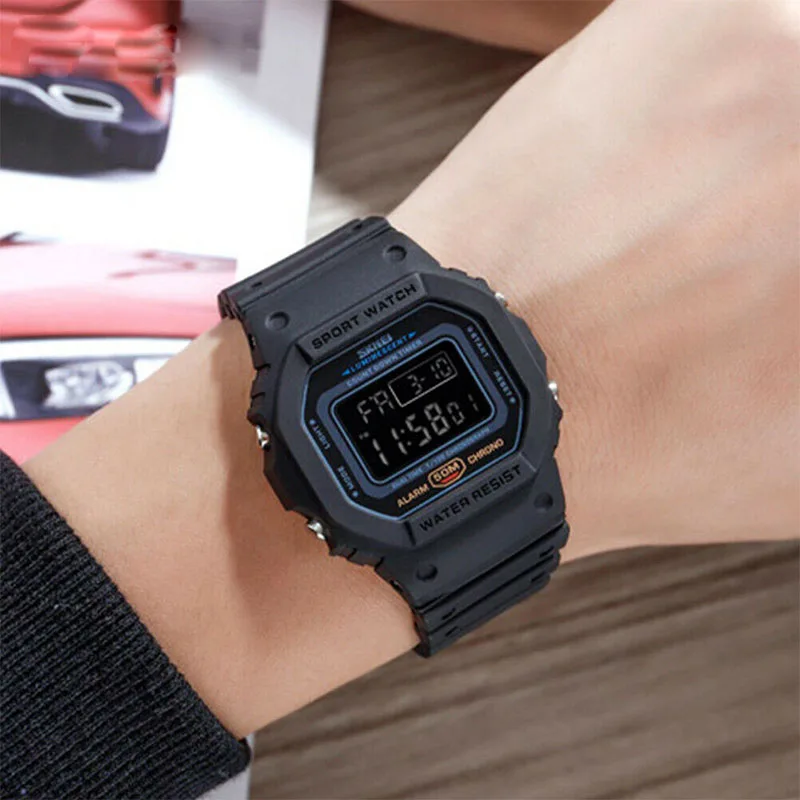 Часы спортивные Skmei 1628 скмей водонепроницаемые мужские женские касио casio часы не