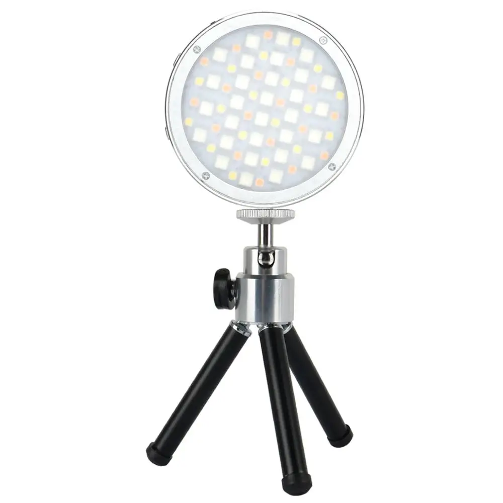 Godox R1 круглый RGB мини светодиодный видео светильник заполнить 2500K-8500K CRI98 для