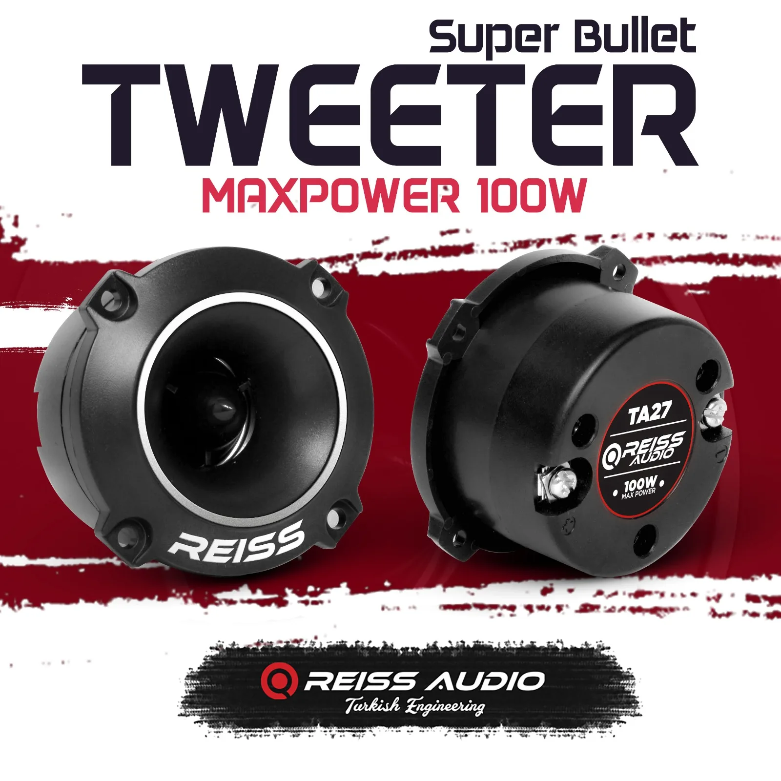 

RS-TA27 3" CAR AUDIO SUPER BULLET TWEETER 100W (2 PIECE IN THE BOX)