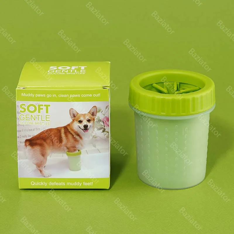 Силиконовая лапомойка стакан Soft Gentle товары для собак питомцев чистые лапы X0052 |