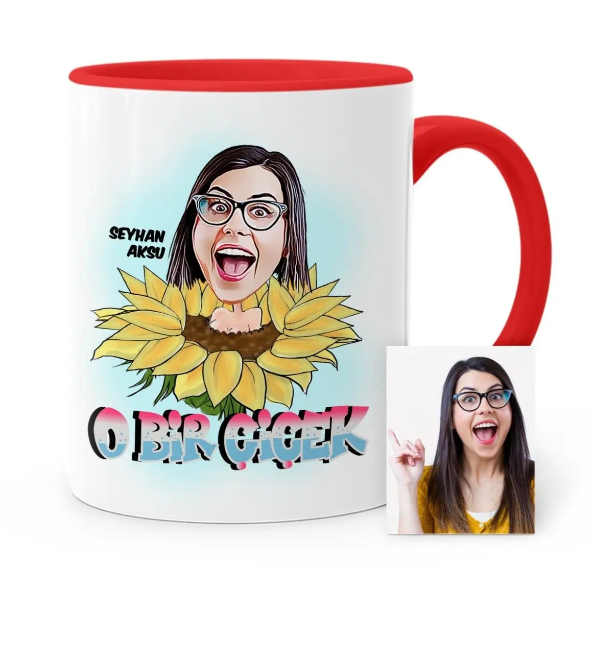 

Personalized Custom Women Day Theme Cartoon Red Mug Cup-1