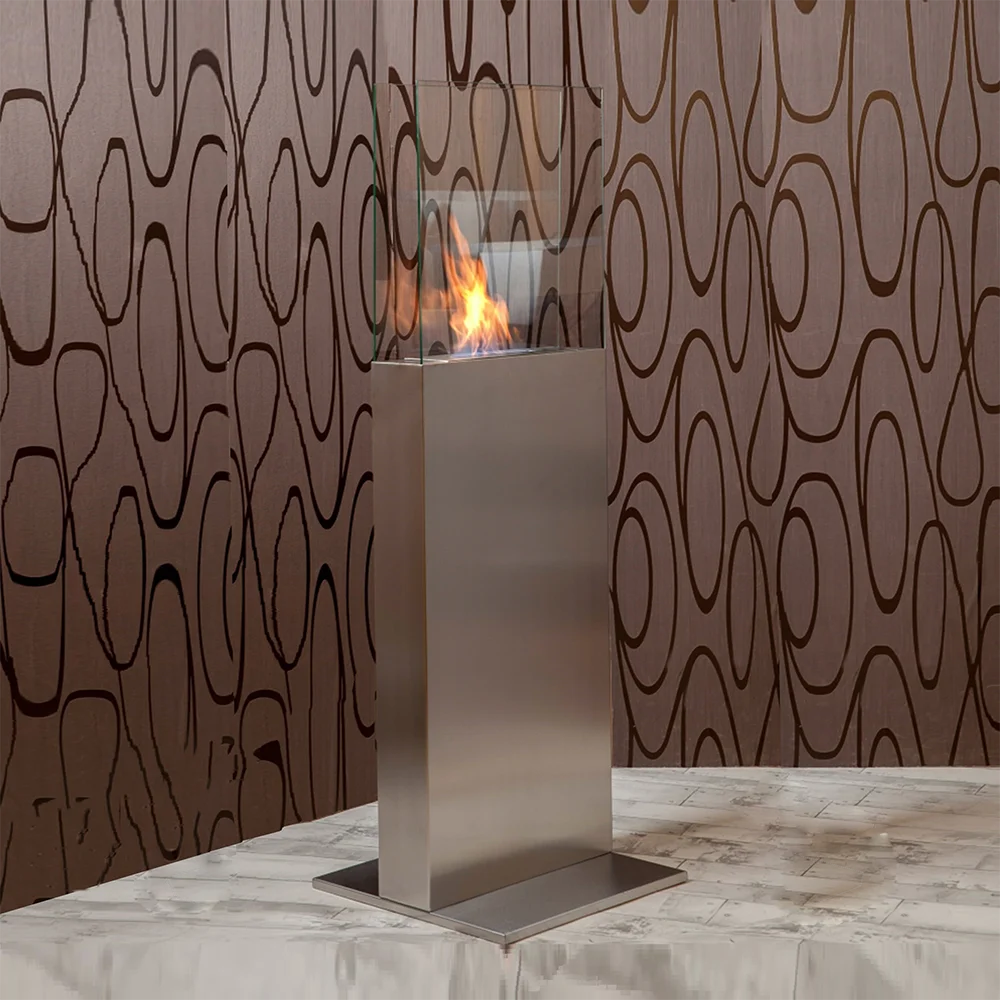 

Decorative fireplace bioethanol portable fire flame heater heat home office hotel restaurant Nordic style smokeless decoration