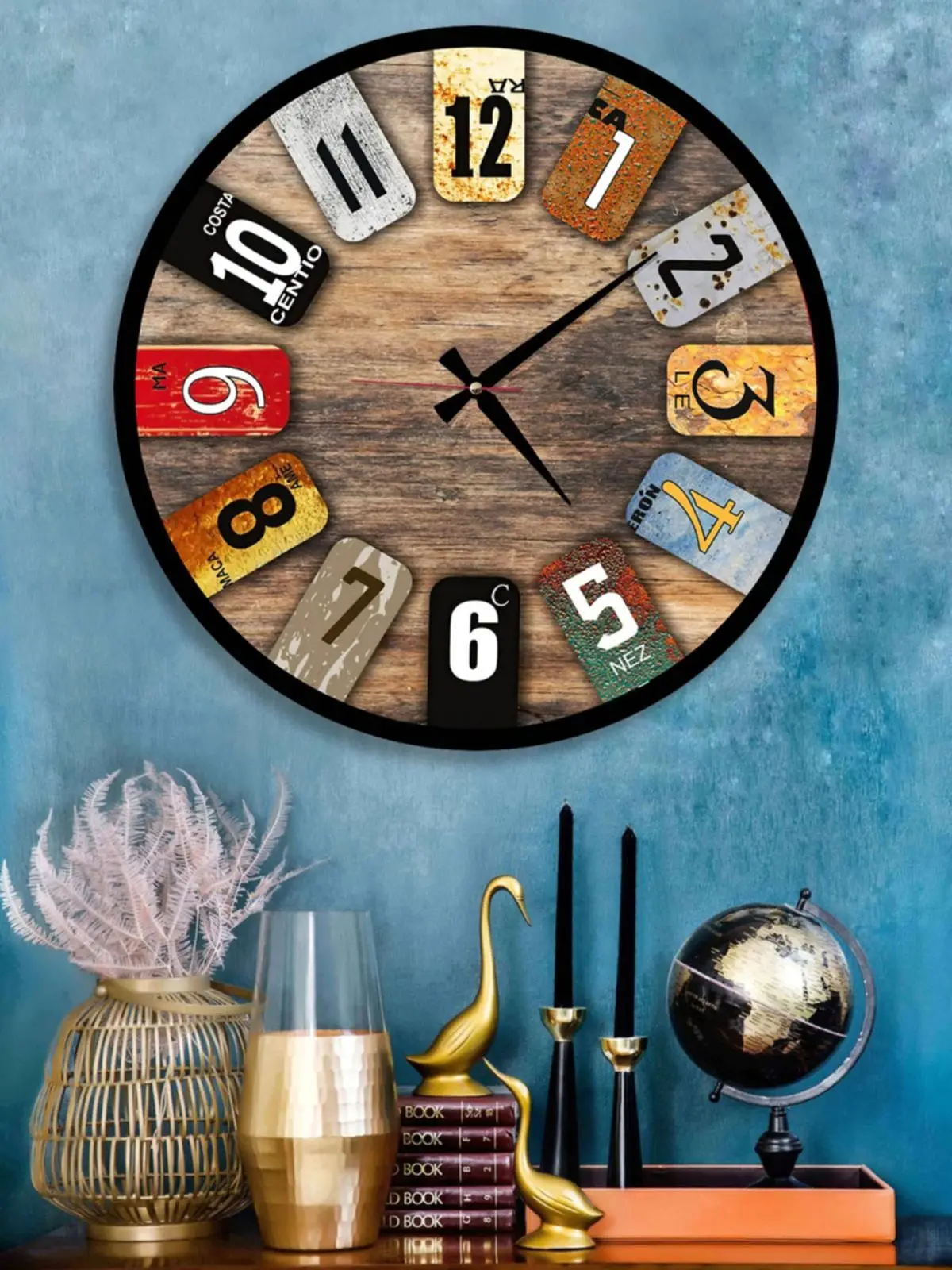 Деревянные настенные часы европейская модель современный дизайн подходит для