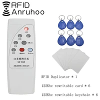 rfid access control card duplicator 125250375500khz reproducible label reader t5577 em4305 card writer handheld key copier
