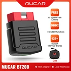 Диагностический сканер MUCAR BT200 OBD2 для автомобилей, устройство для полной диагностики автомобиля, с бесплатным обновлением на весь срок службы, с 15 инструментами для сброса