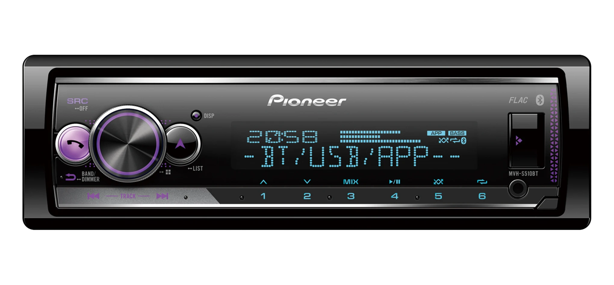 Ресивер Pioneer MVH-S510BT автомагнитола |