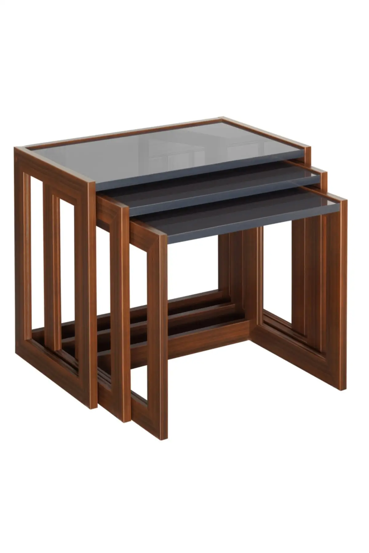 

Msm Triple Nesting Table Anthracite Top / Red Wood Leg DP0002