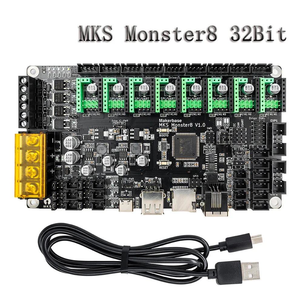 Автономный контроллер 32 бит Makerbase MKS DLC32 лазерный гравировальный станок ESP32 WIFI GRBL