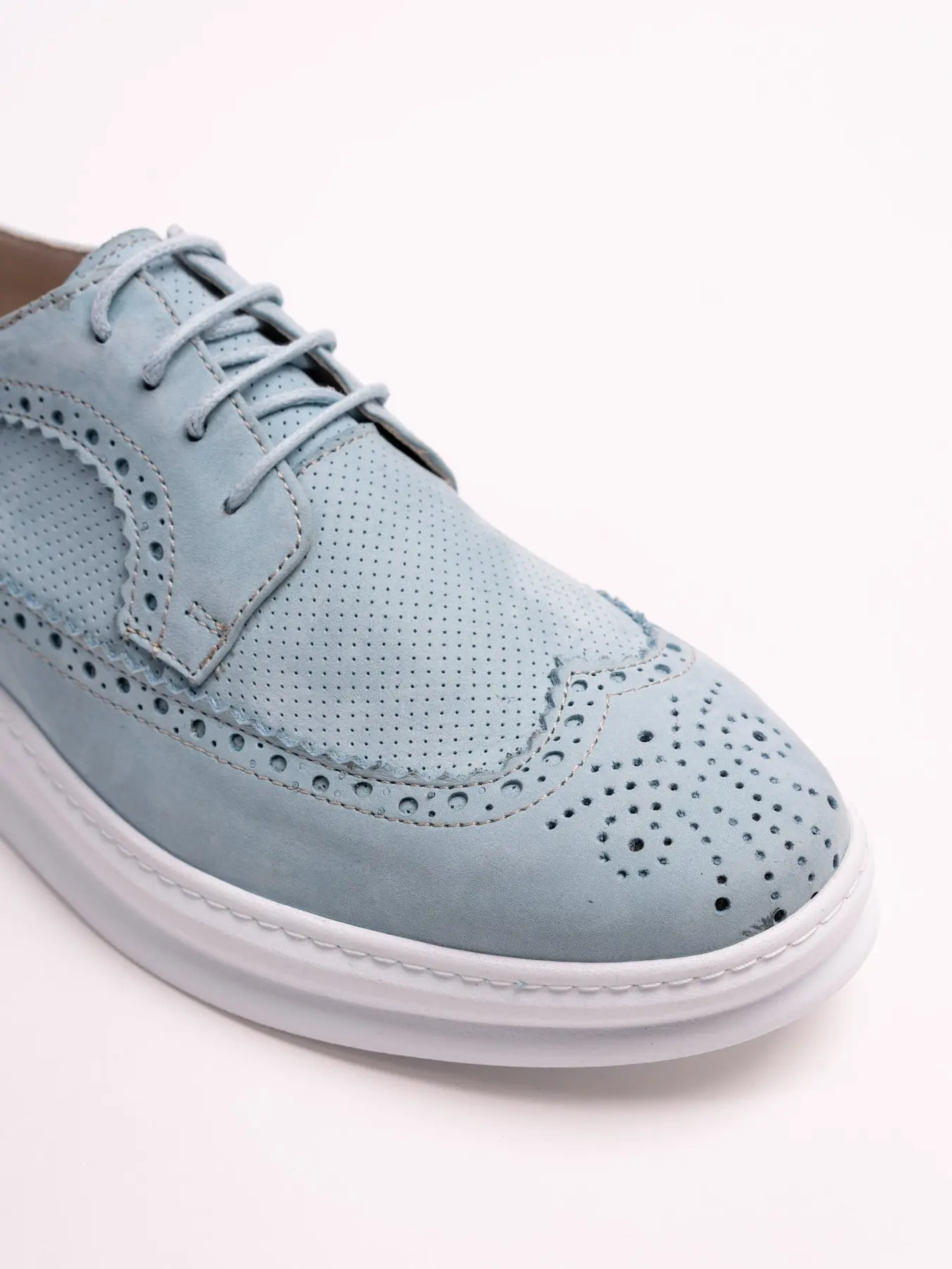 

Genuine Leather Oxford Blue Men 'S Shoes