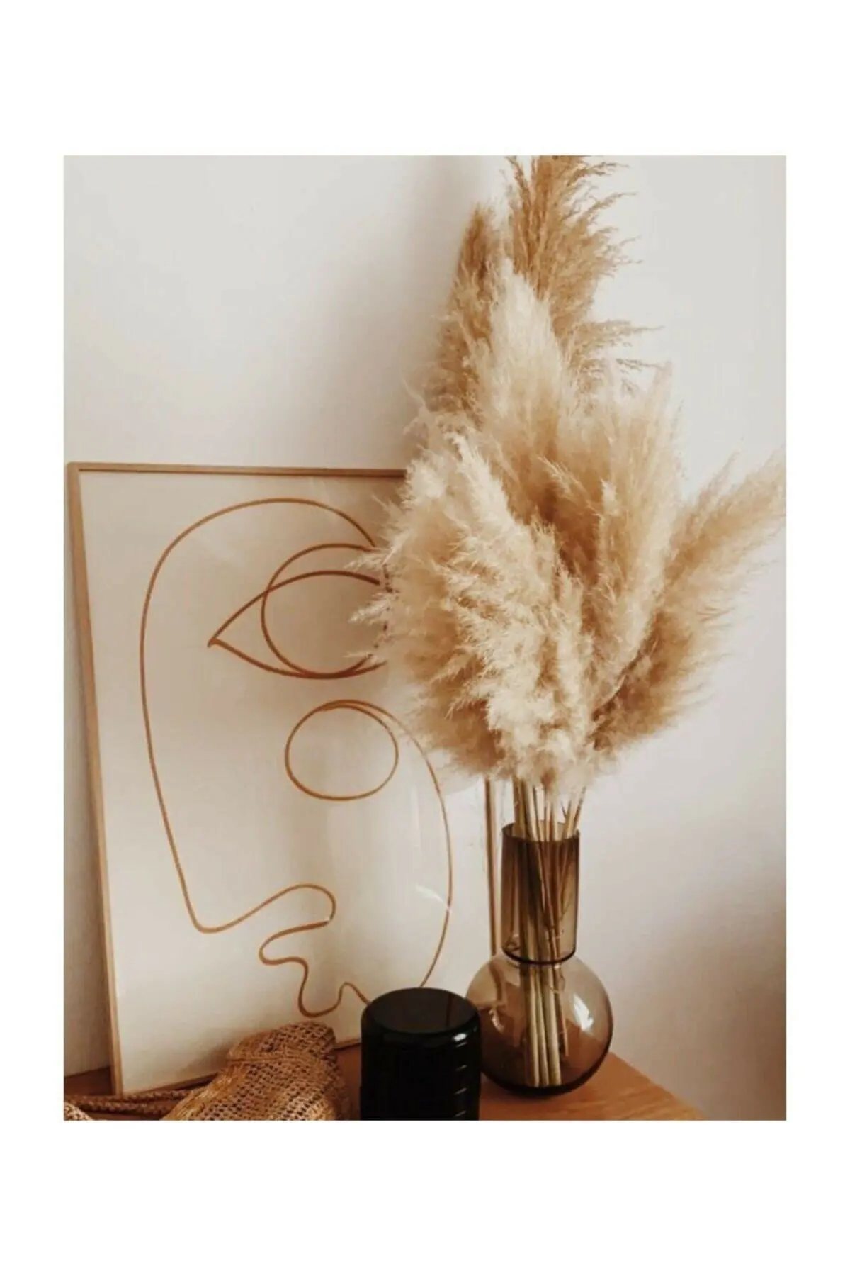 Высушенные маленькие пампасные травы цветы декорирование настоящие растения