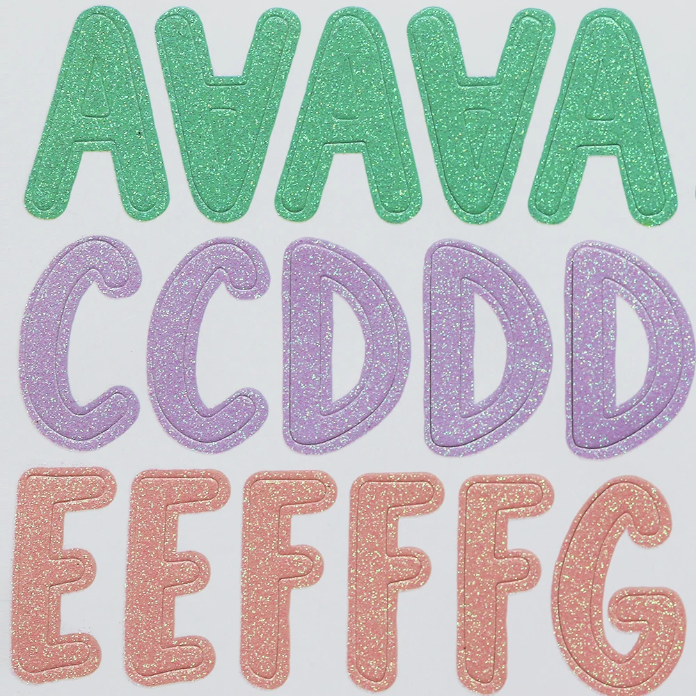 

CRZCrafter Glitter Paper Alphabet Stickers 110pcs Crafts Scrapbooking Cardmaking Journal Self Adhesive Embellishments Decoration