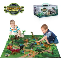 temi dinosaur toy jurassic dino animals jungle set minifigure dinosaur excavation childrens educational toys for boys kids gift