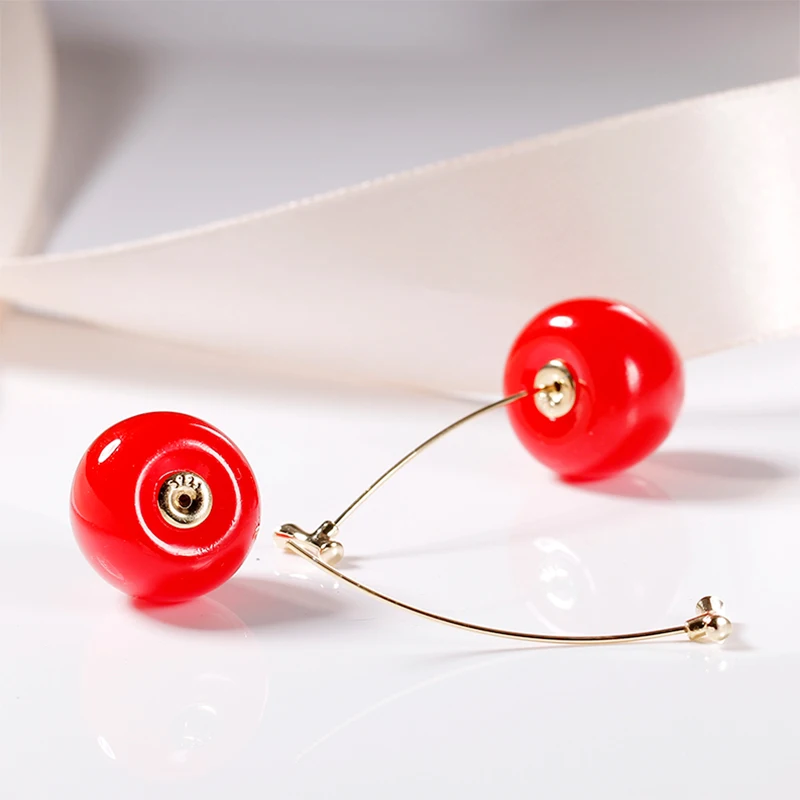 Новая стильная Медная брошь от производителя в виде вишневого фрукта Двойные