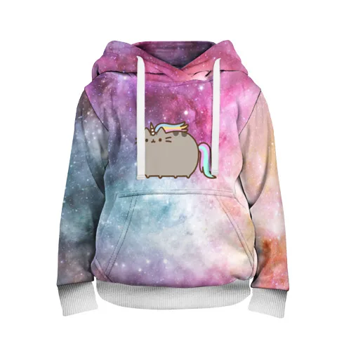 Детская толстовка 3D Pusheen Единорожка