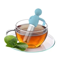 creative silicone tea strainer tea leak tea filter soft elastic easy cleaning heat resistant tea infuser