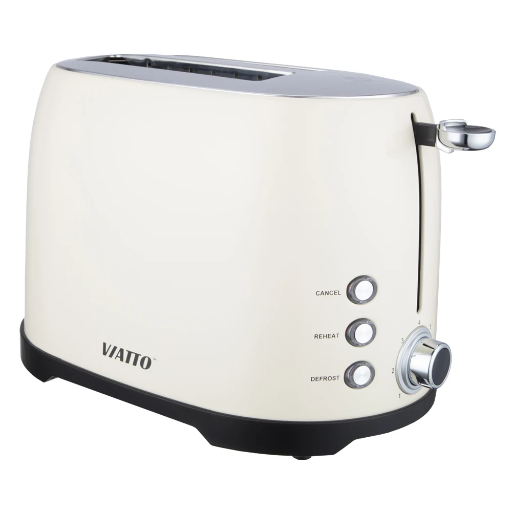 Тостер VIATTO VA-TA2C белый / электрический тостер тостеры кухонные для хлеба