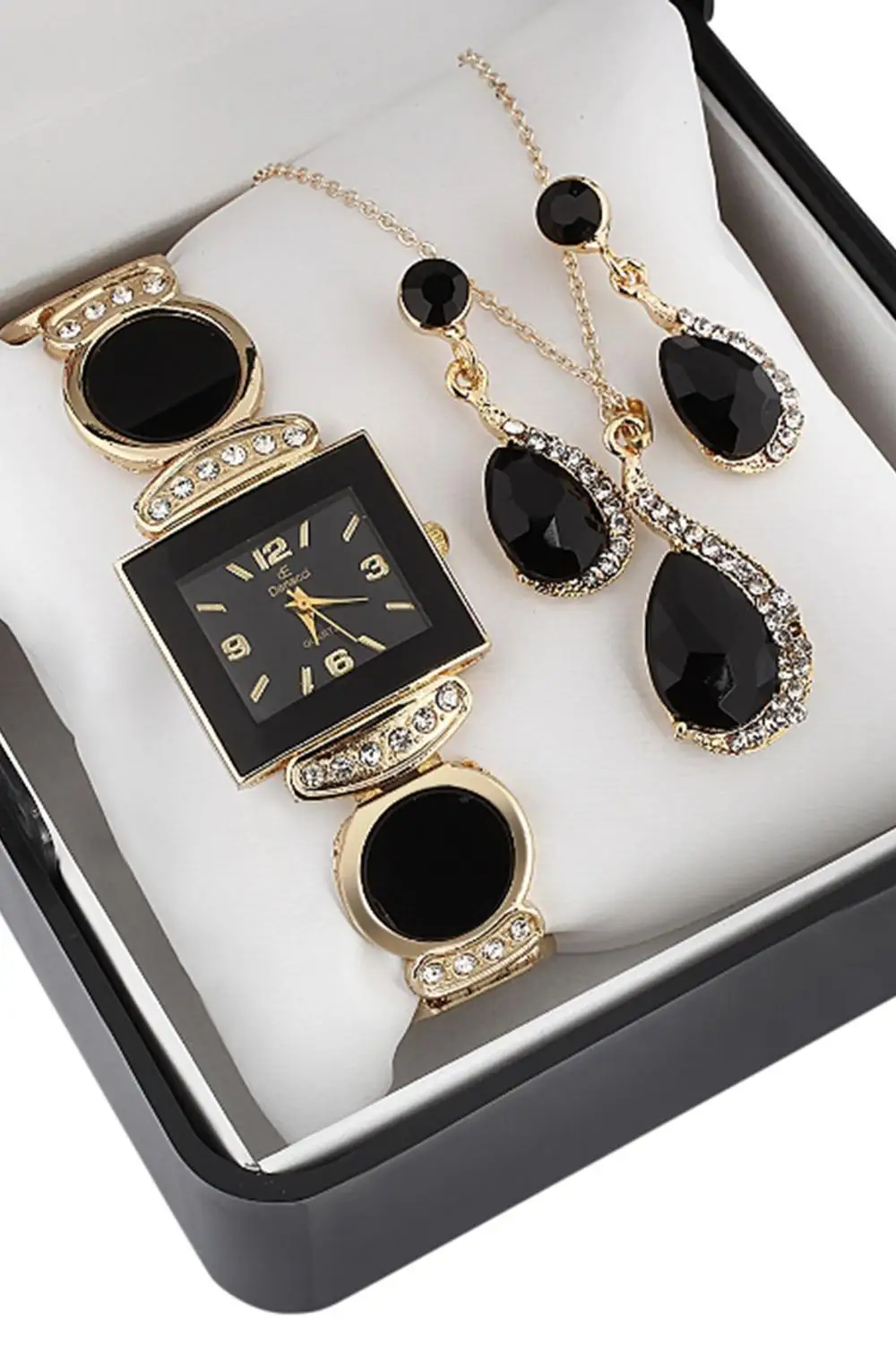 Набор из ожерелья и сережек с коробкой|Женские наручные часы| |