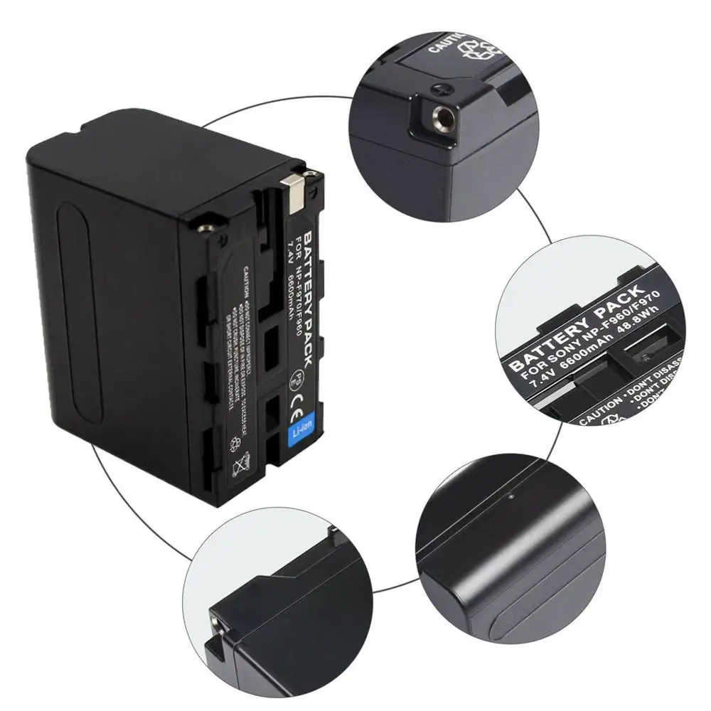 Аккумулятор для Canon LP-E6 6600mAh для Canon EOS7D, CanonEOS 5D, Canon EOS6D, CanonEOS 60D