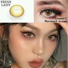 Контактные линзы для близорукости, с диоптриями, натуральные стили