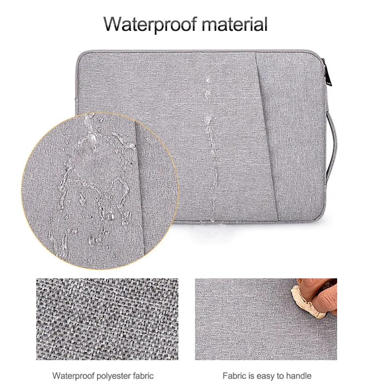 

YuBeter Waterproof Laptop Bag Sleeve Computer Handbag for Macbook Air Pro 13 14 15 6 Inch Notebook Pouch for Xiaomi Lenovo Dell