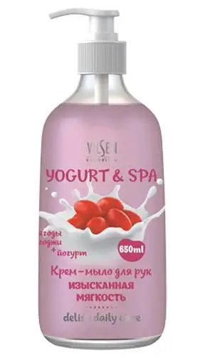 VILSEN Yogurt&ampSpa Крем - мыло для рук Ягоды годжы+ Йогурт Изысканнная мягкость 650 мл |