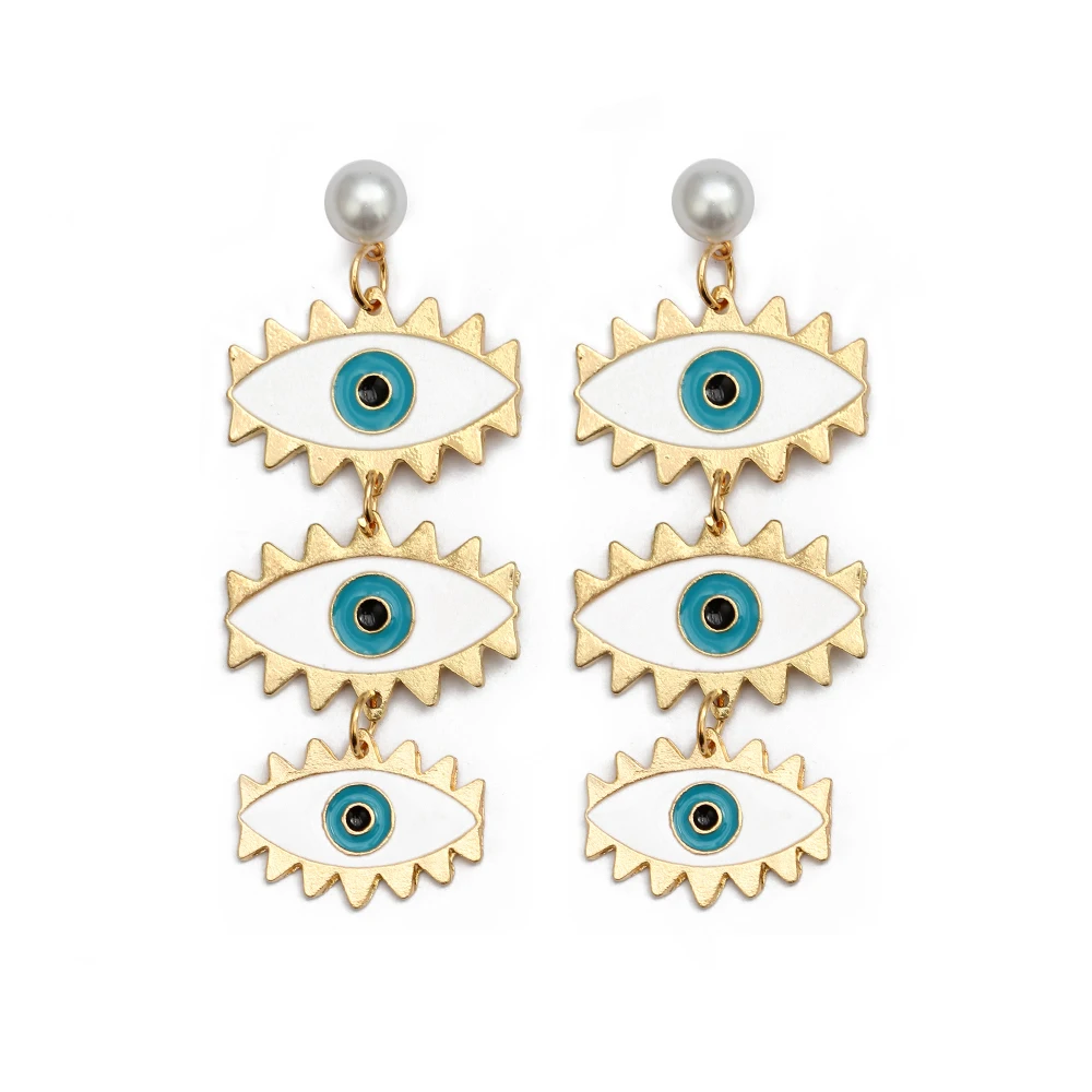 Женские длинные серьги MEIBEADS в богемном стиле петли золотого цвета с изящными