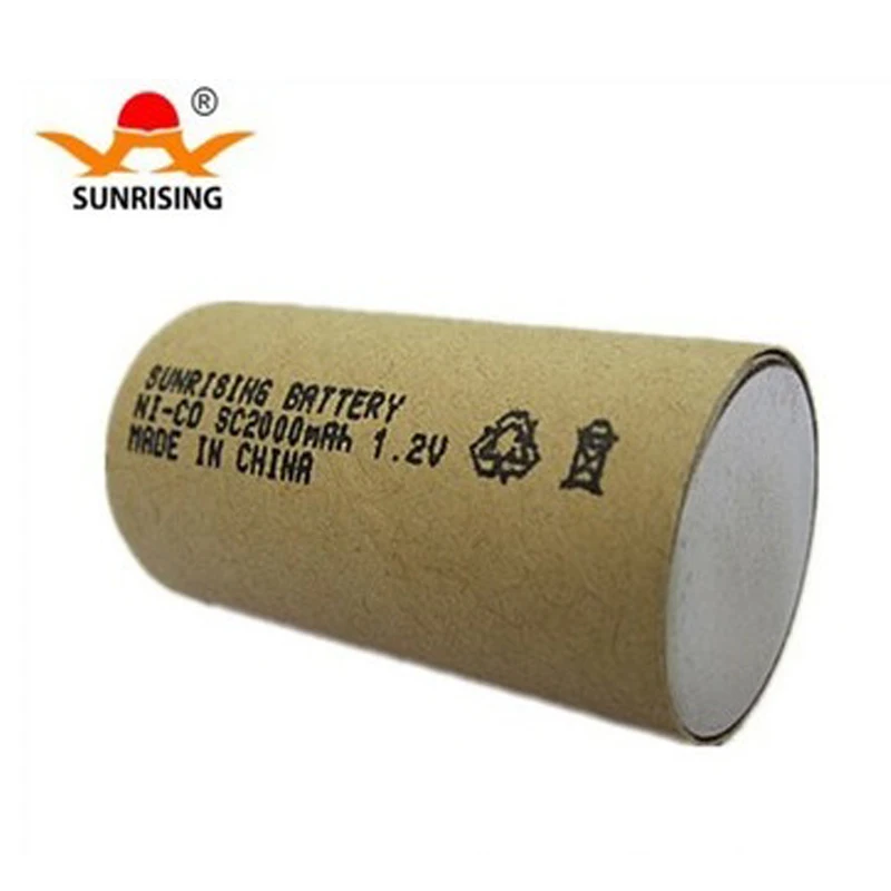 Аккумулятор ni cd SC 2000mah 1.2В sunrising новый аккумулятор для силового инструмента