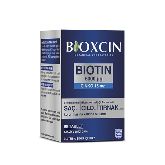 

Bioxcin - Biotin таблетки 5000mcg, 60 таблетки