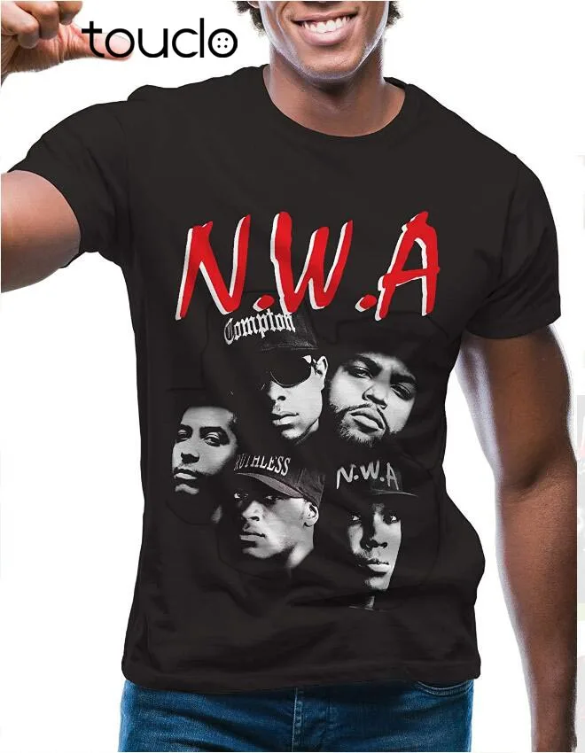 

Винтажные Графические футболки N.W.A. В Стиле Хип-хоп nwa из 100% хлопка с короткими рукавами.
