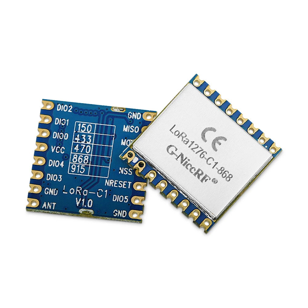 2 шт./лот LoRa1276-C1 100 мВт 868 МГц SX1276 чип 4 км ~ 6 FSK беспроводной передатчик и приемник