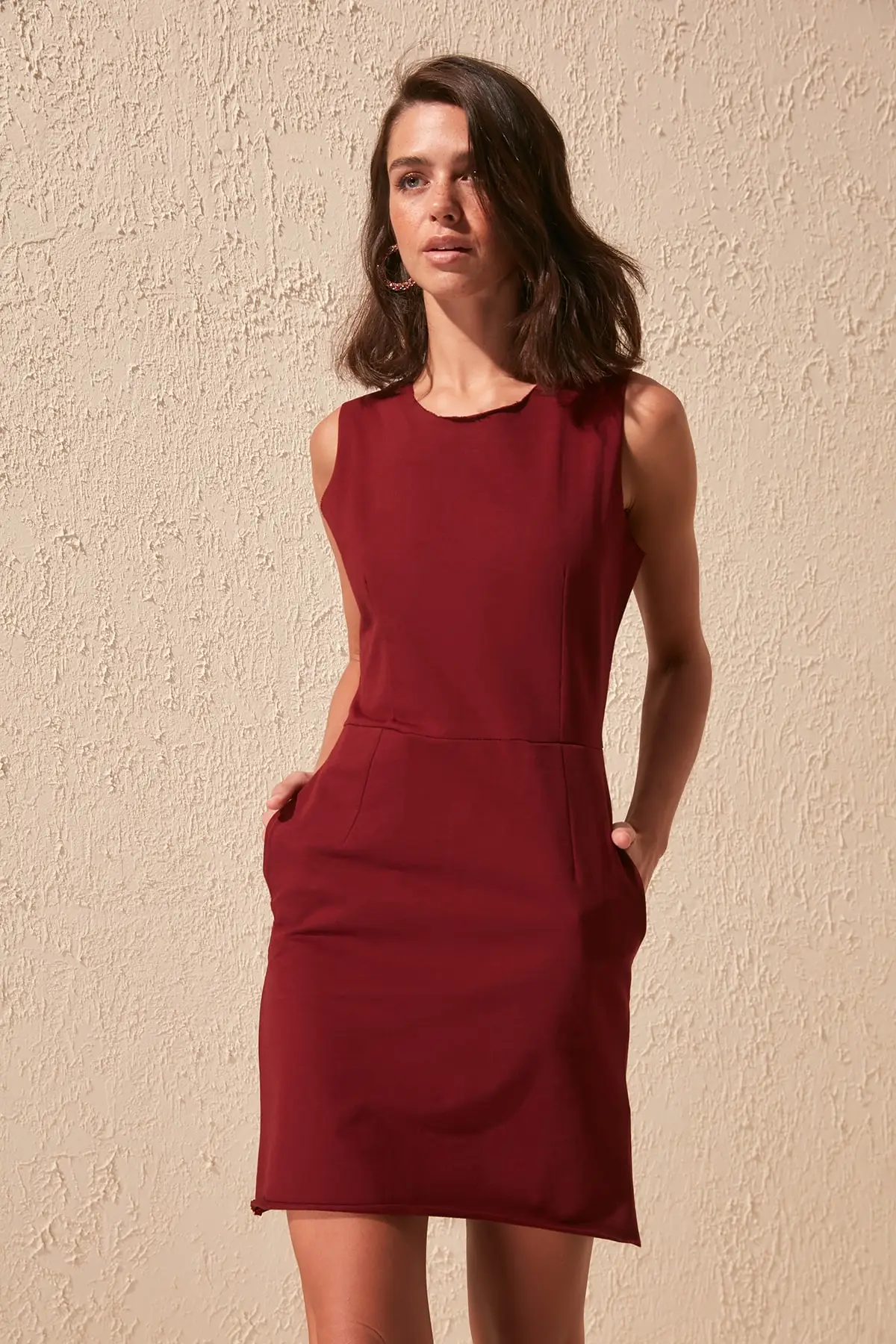 Базовое трикотажное платье TWOSS20EL1780 с карманами | Женская одежда